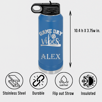 Baseball Mood Water Bottle