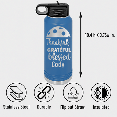 Blessed For Pickleball Water Bottle