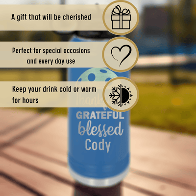 Blessed For Pickleball Water Bottle