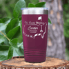 Maroon Golf Tumbler With Golfers Wedding Party Design