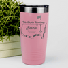 Salmon Golf Tumbler With Golfers Wedding Party Design