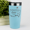 Teal Golf Tumbler With Golfers Wedding Party Design