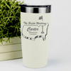 White Golf Tumbler With Golfers Wedding Party Design