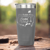 Grey Golf Tumbler With Golfing Bachelor Party Design