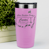 Pink Golf Tumbler With Golfing Bachelor Party Design