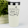 White Golf Tumbler With Golfing Bachelor Party Design