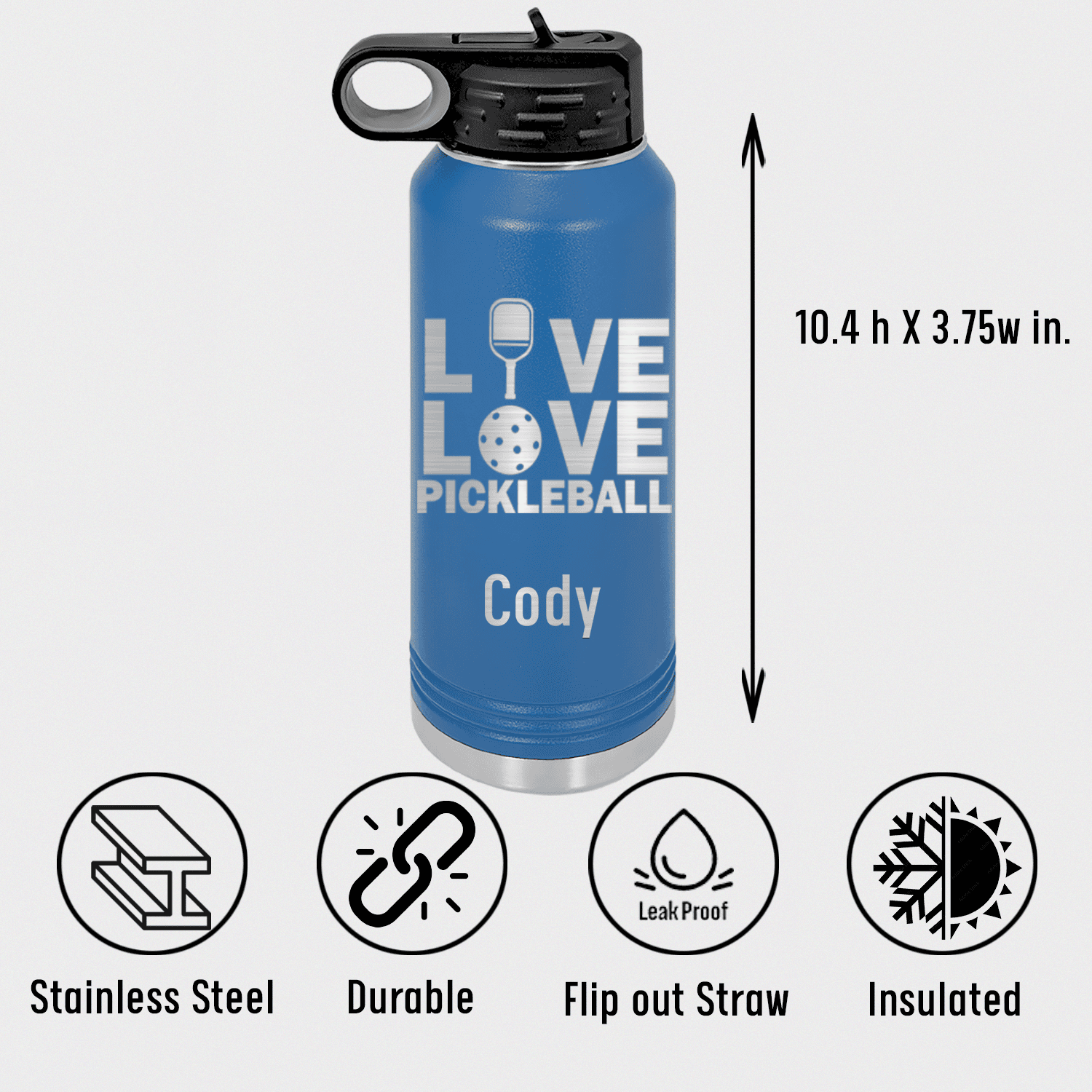 Live Love Pickle Water Bottle