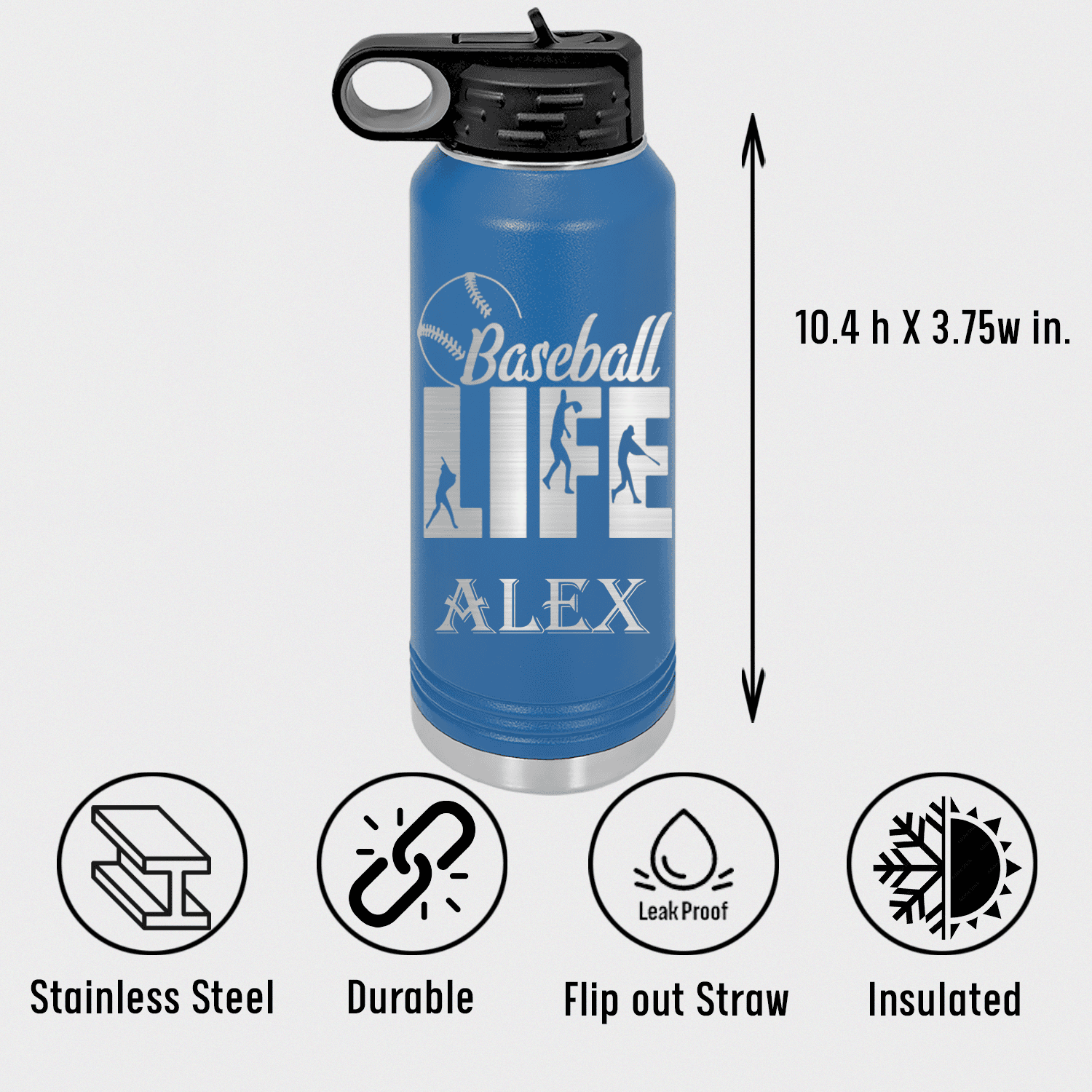 Living The Diamond Dream Water Bottle
