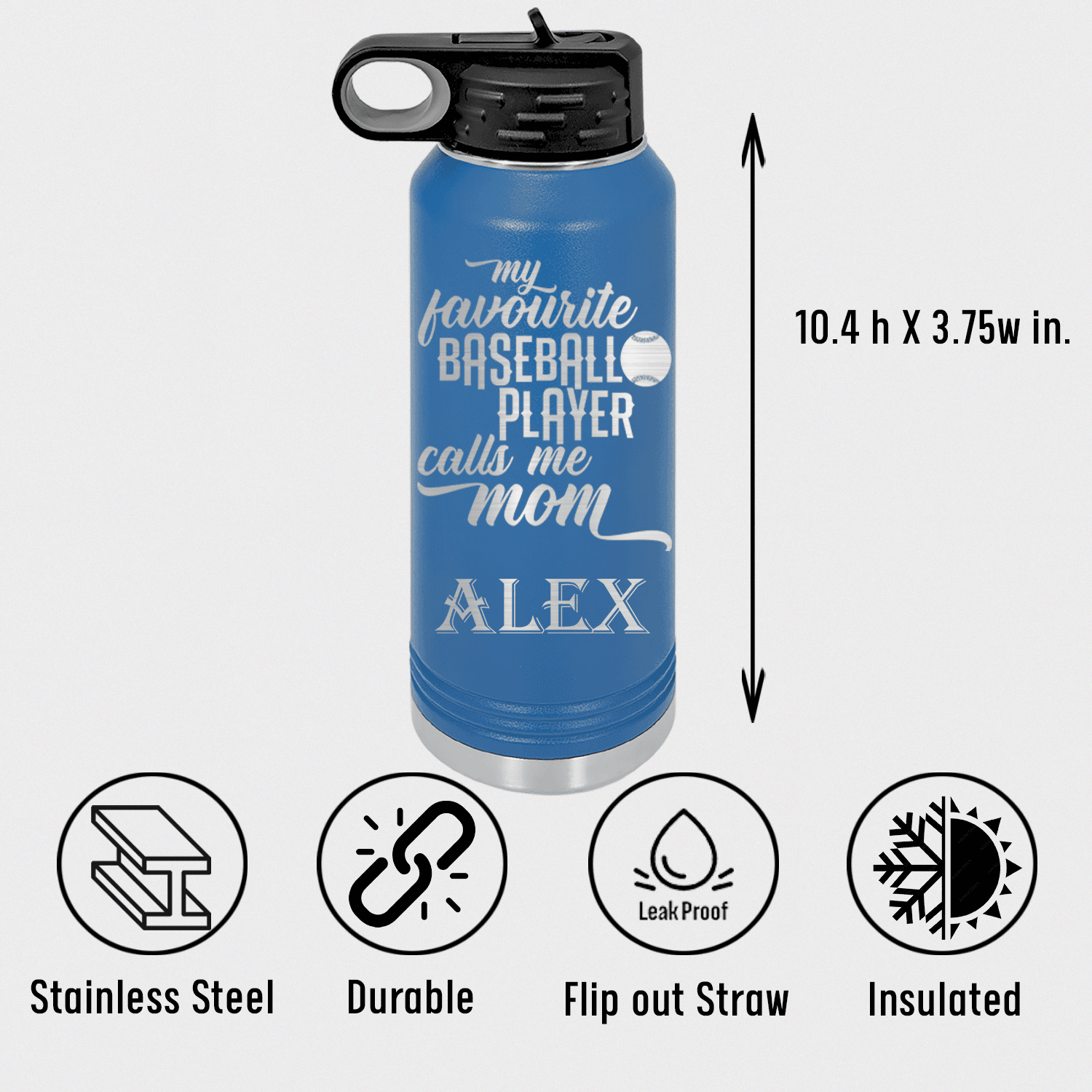 Moms MVP On The Diamond Water Bottle