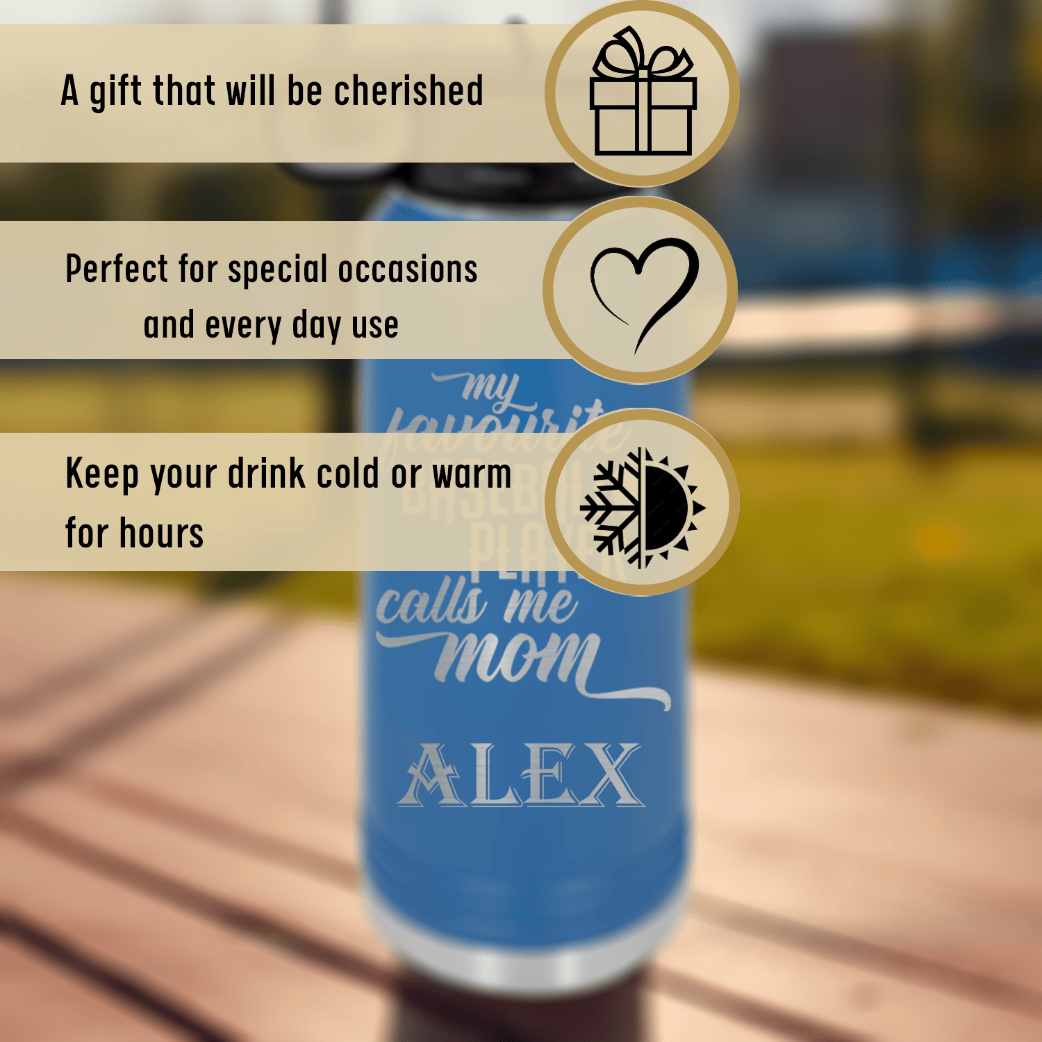 Moms MVP On The Diamond Water Bottle