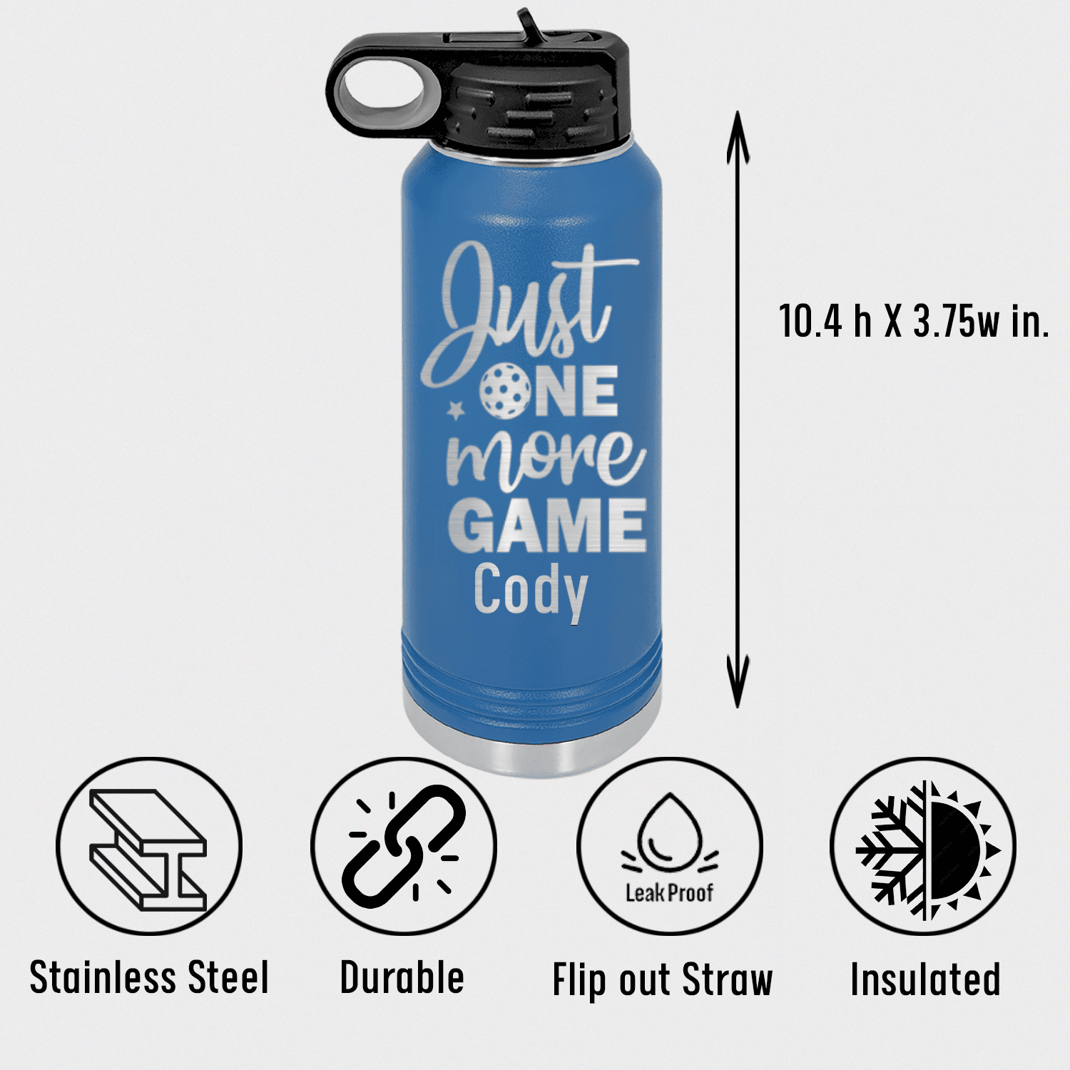 One More Pickle Water Bottle