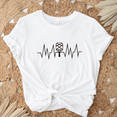 Womens White T Shirt with Pickle-Beats design