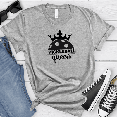 Womens Grey T Shirt with Pickle-Queen design