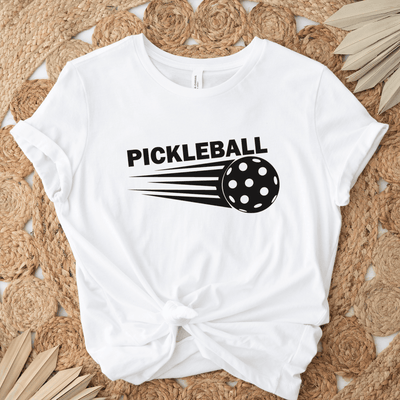 Womens White T Shirt with Pickle-Sport design