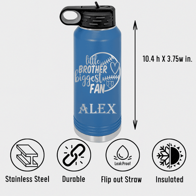 Proud Baseball Sibling Water Bottle