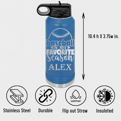 Season Of Home Runs Water Bottle