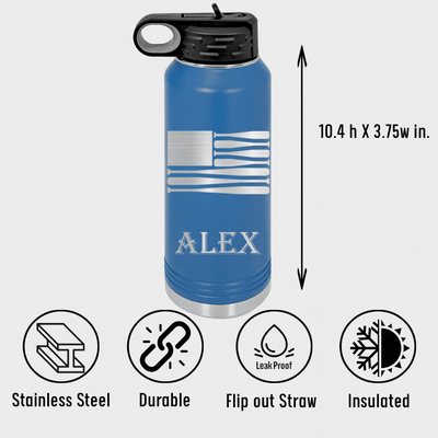 Star Spangled Bats Water Bottle