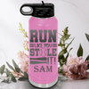 Light Purple Baseball Water Bottle With Swift Baserunner Design