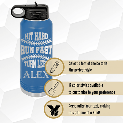 Swing For The Fences Water Bottle