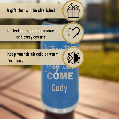 Text Pickle Water Bottle