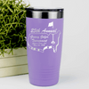 Light Purple Golf Tumbler With Ultimate Golfers Tournament Design