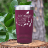 Maroon Golf Tumbler With Ultimate Golfers Tournament Design