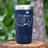 Navy Golf Tumbler With Ultimate Golfers Tournament Design