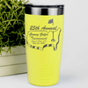 Yellow Golf Tumbler With Ultimate Golfers Tournament Design