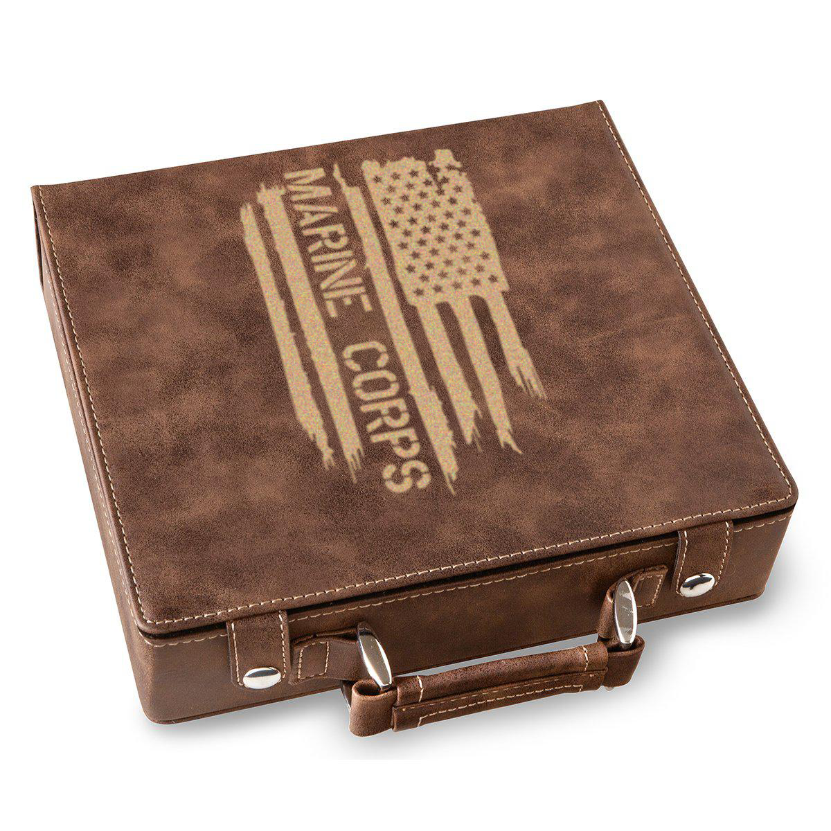 All American Marine Corps Poker Gift Set