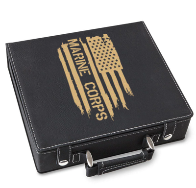 All American Marine Corps Poker Gift Set