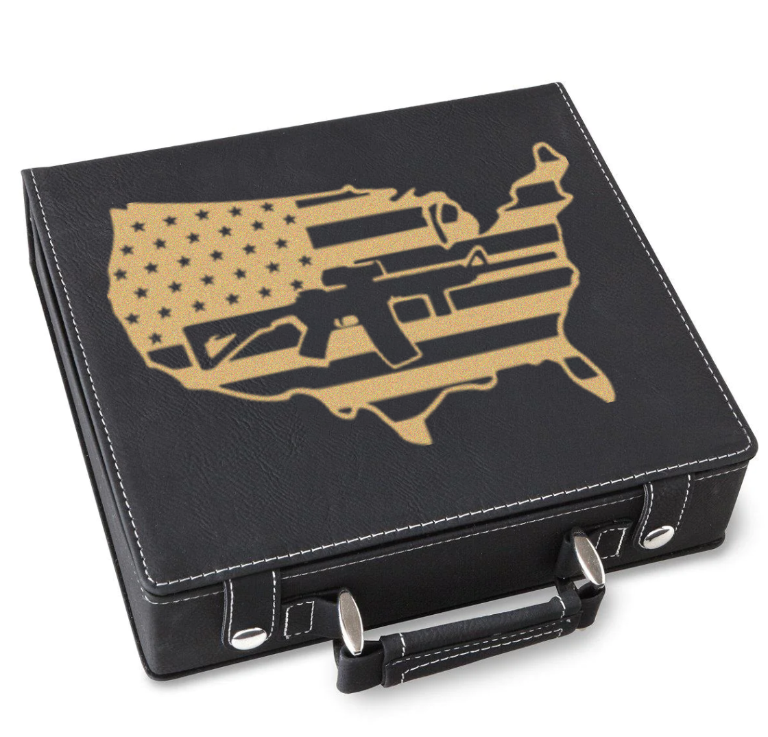 American Rifle Poker Gift Set