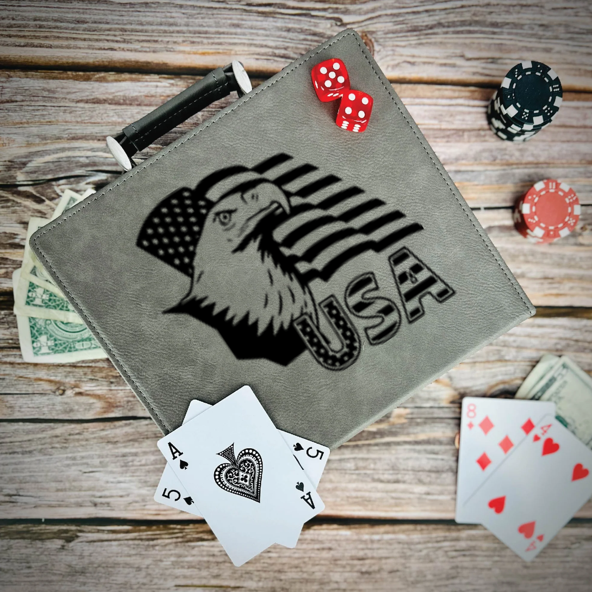 Birds Of Prey Flag Poker Gift Set