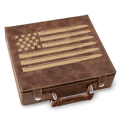 Bullet American Flag Poker Gift Set