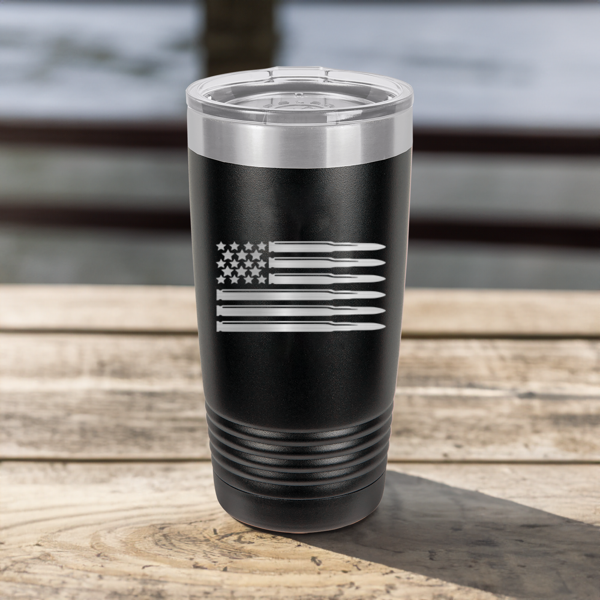 Bullet American Flag Tumbler