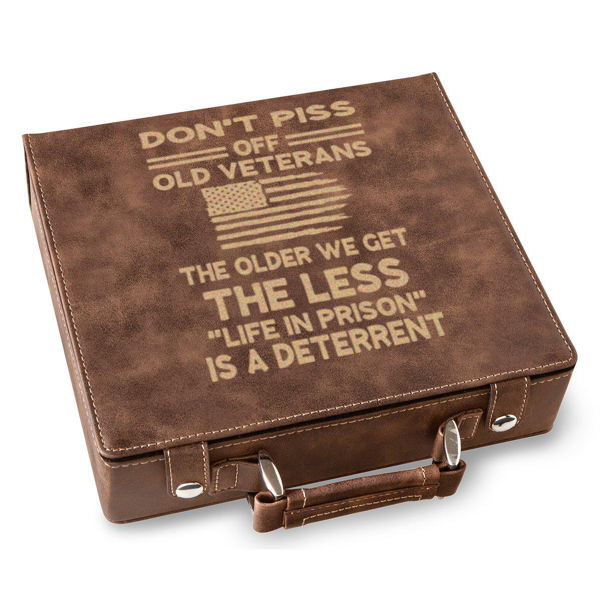 Dont Piss Off Old Veterans Poker Gift Set