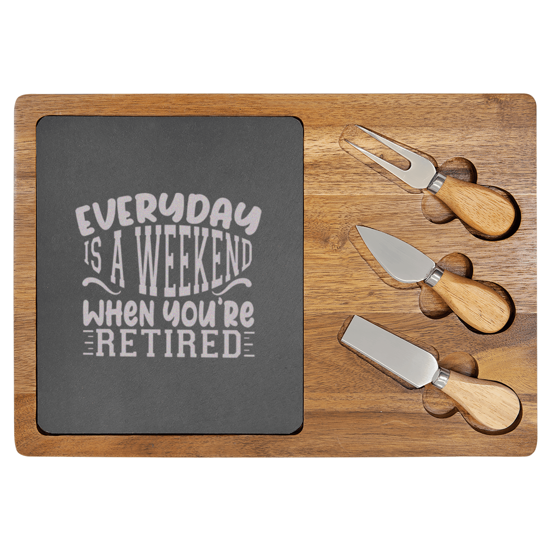 Every Day Is A Weekend Wood Slate Serving Tray
