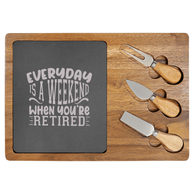 Every Day Is A Weekend Wood Slate Serving Tray