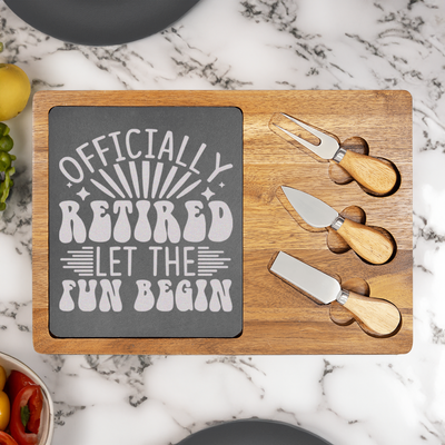 Finally Free Wood Slate Serving Tray