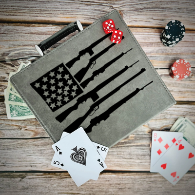 Freedom Flag Poker Gift Set