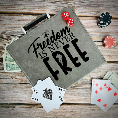 Freedom Isnt Free Poker Gift Set
