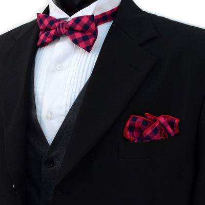 Plaid Bow & Hanky