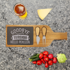 Getting Paid To Relax Wood Slate Serving Tray With Handle