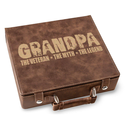 Grandpa Vet Myth Legend Poker Gift Set