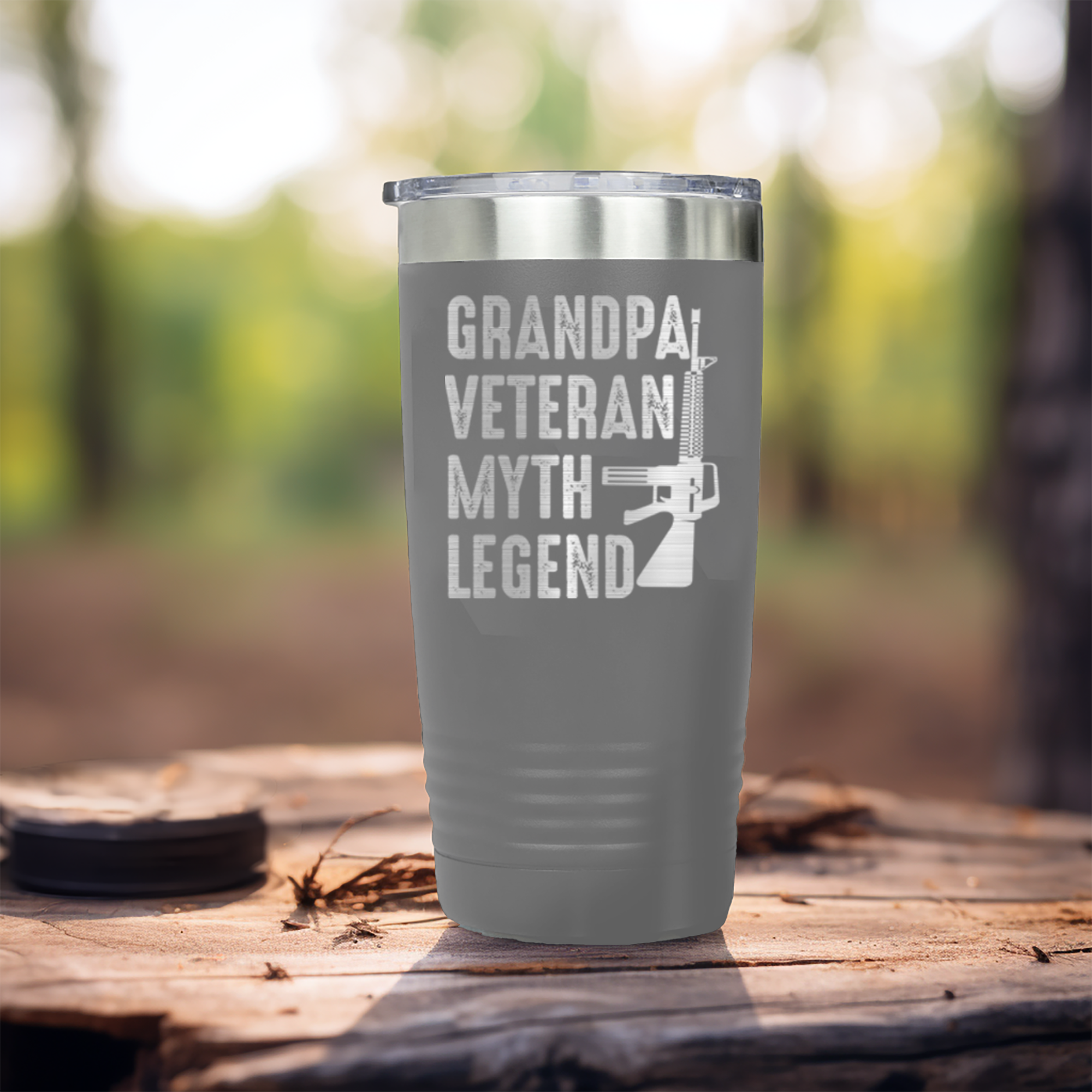 Grandpas-A-Legend-Tumbler Grey
