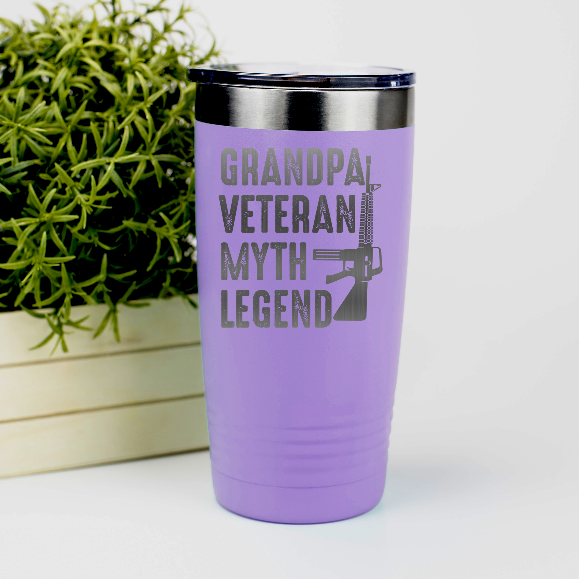 Grandpas-A-Legend-Tumbler Light Purple