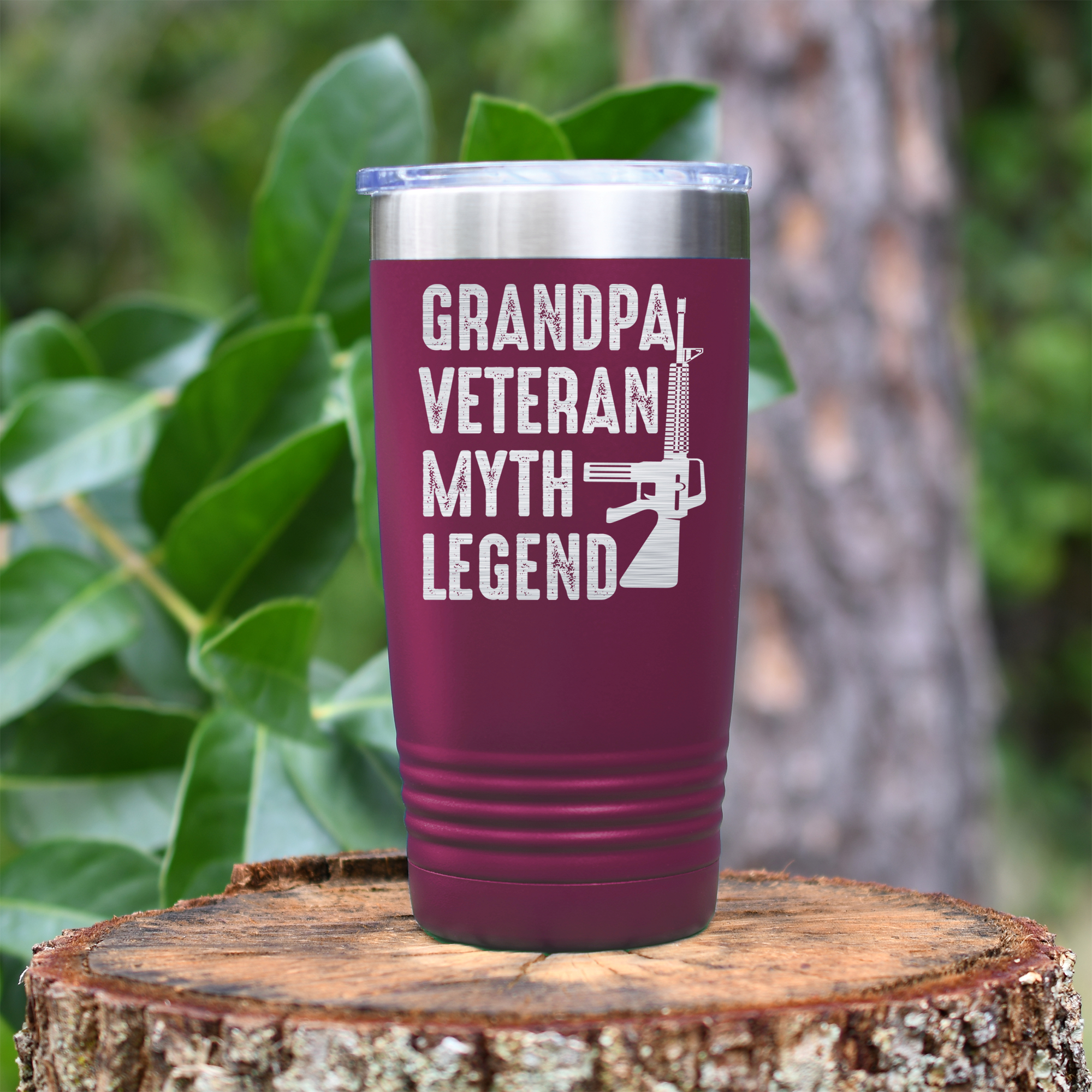 Grandpas-A-Legend-Tumbler Maroon