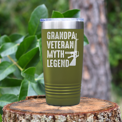 Grandpas-A-Legend-Tumbler Military Green
