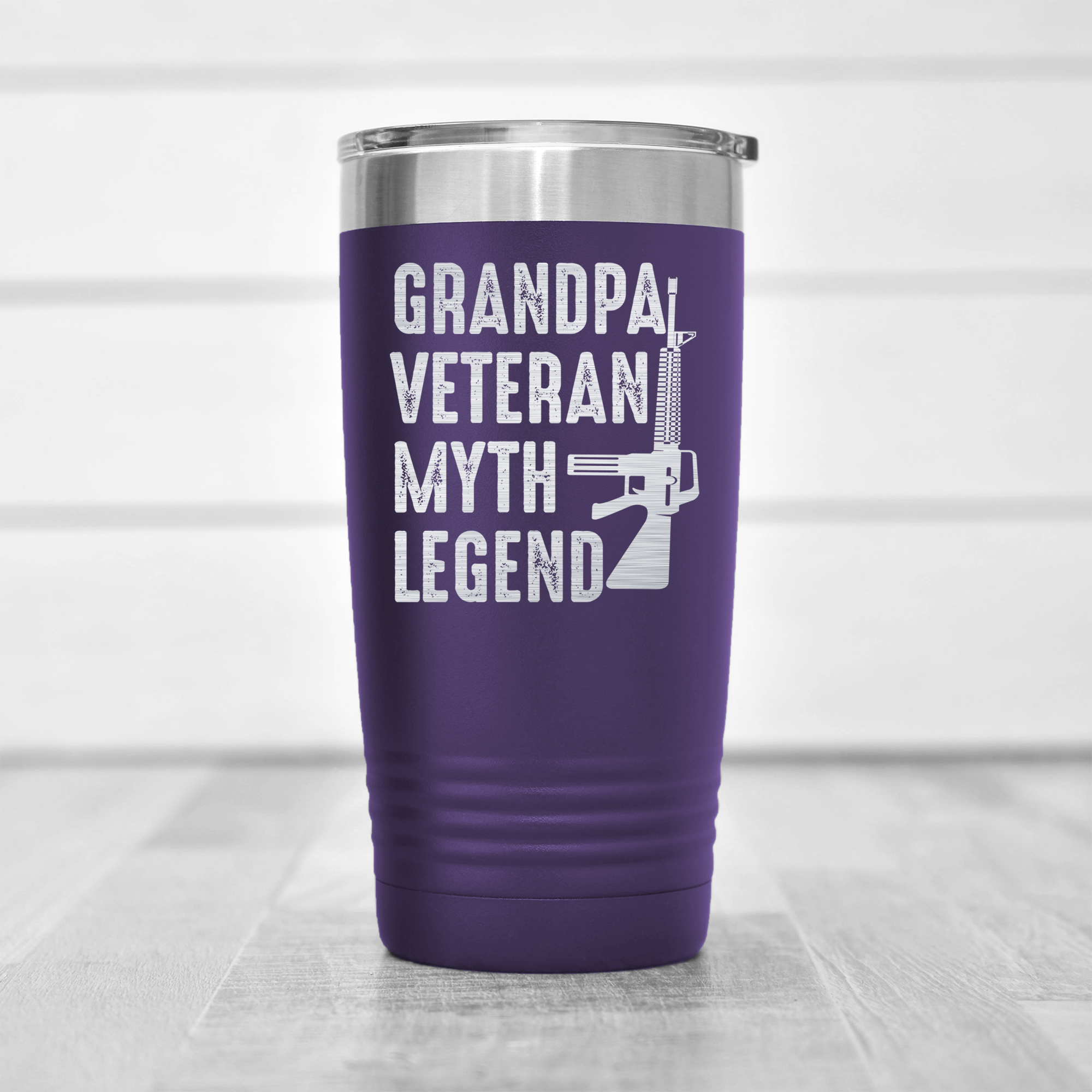 Grandpas-A-Legend-Tumbler Purple