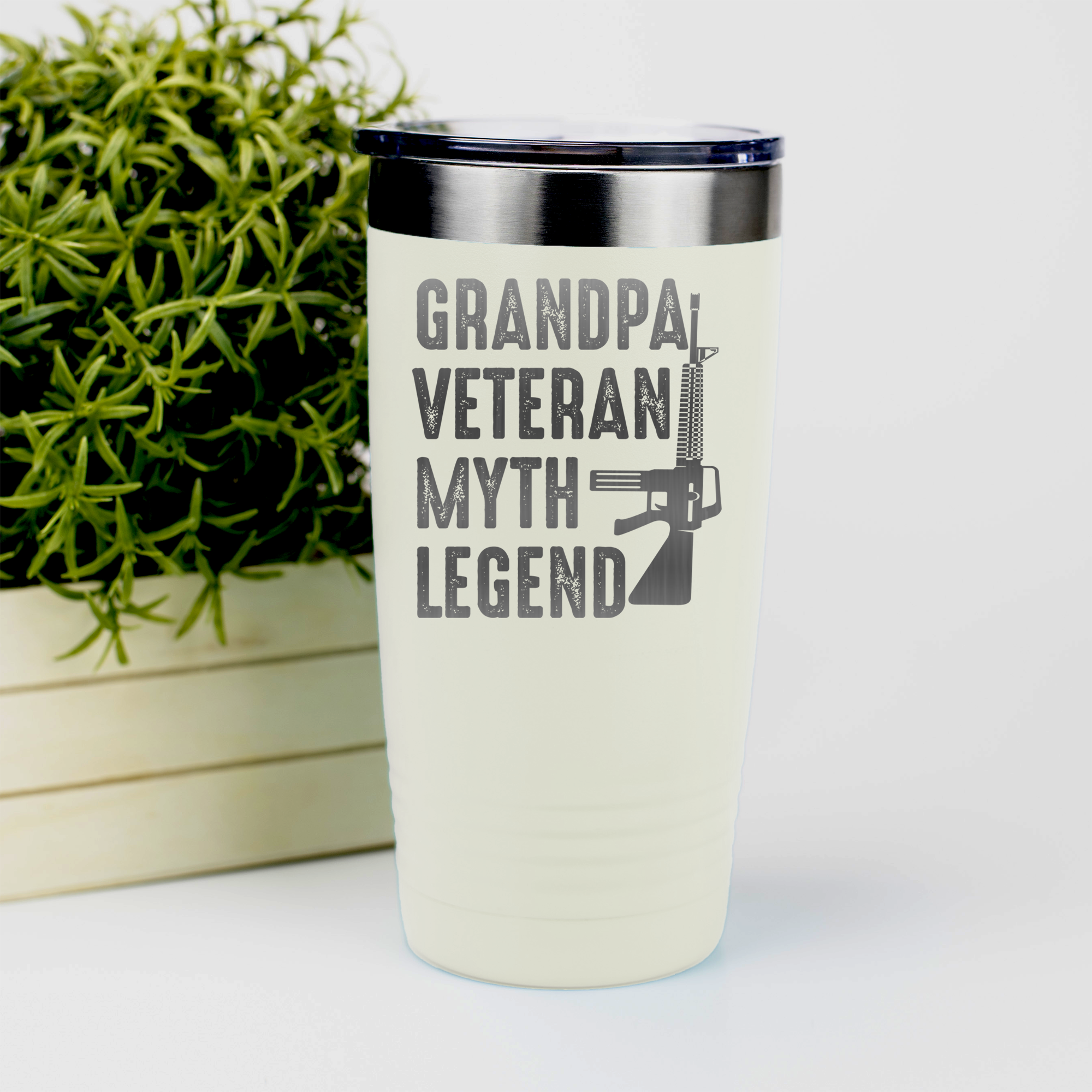 Grandpas-A-Legend-Tumbler White