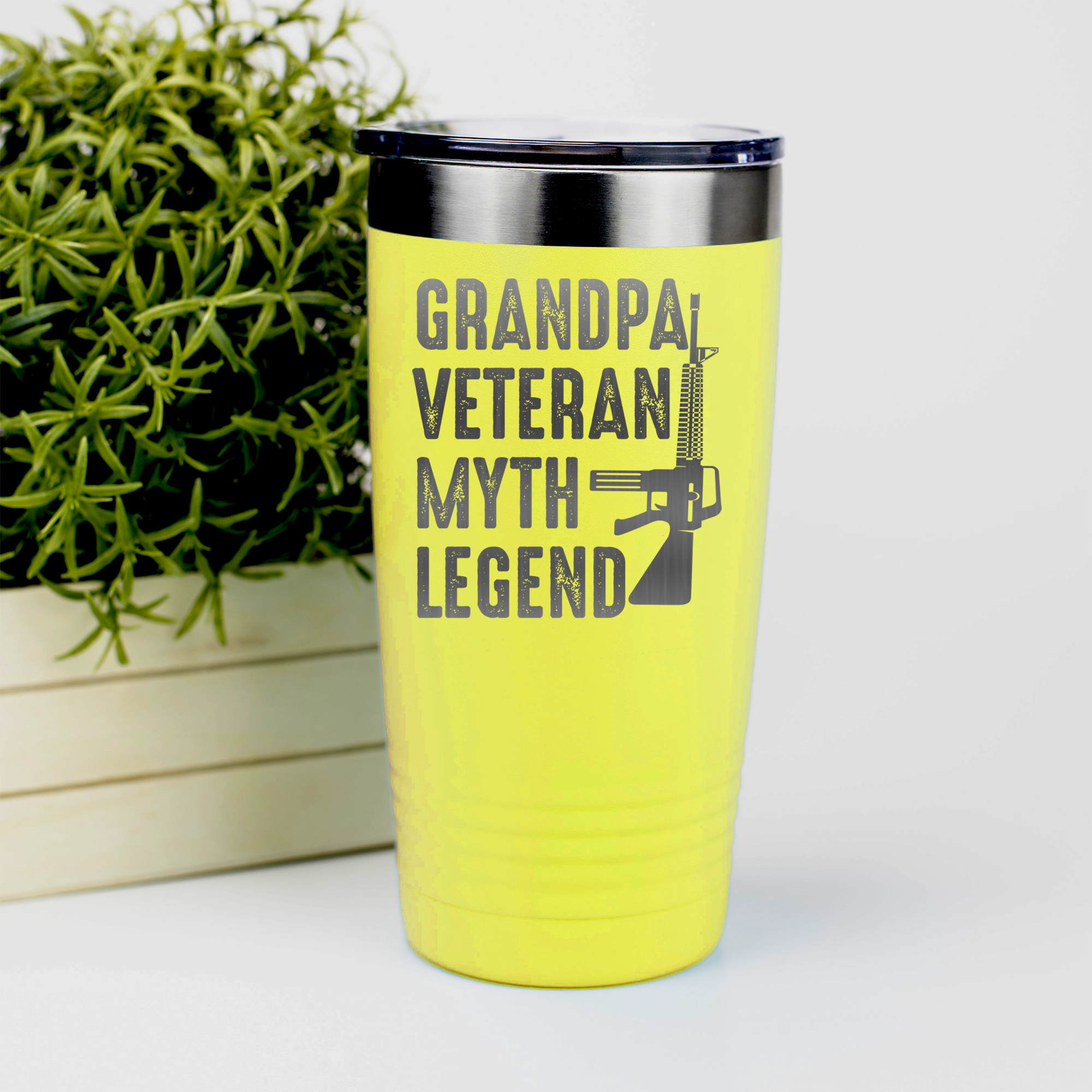 Grandpas-A-Legend-Tumbler Yellow